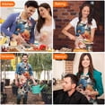 thumbnail image 4 of Pioneer Flower Floral Print Pattern Apron-Garden Aprons for Women with Pockets-Cotton Linen Waterproof Kitchen Cooking Gardening Aprons Adjustable for Kitchen,Cooking,BBQ and Salon 33x27 Inch, 4 of 7