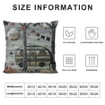 thumbnail image 5 of Camping Camper Pillow Cover for Couch Sofa Bed,Western Texas Star Pattern Country Decor Pillow Case Cushion Cover ,Outdoor Adventure Wild Trees Moon Stars Silhouette Square Cushion Case, 5 of 5