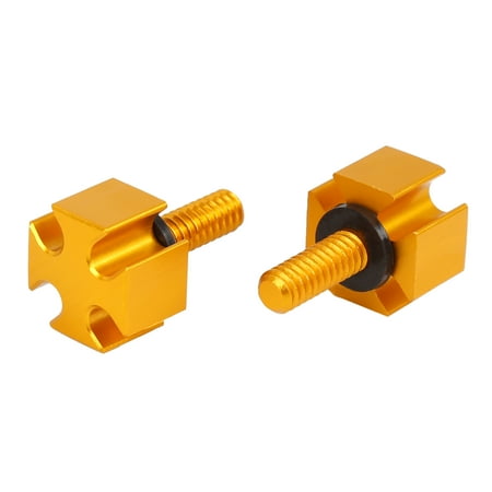Sportster Cross - 2pcs Motorcycle Gold Tone Rear Seat Cross Bolt Screw for Harley Davidson Touring Sportster Softail Dyna 1996-2017