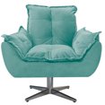 thumbnail image 1 of Sillón Odette B base de metal - Turquesa claro WEIK Odette, 1 of 5