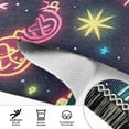 thumbnail image 6 of Yayeee Runner Rug for Bedroom 2'x6' Machine Washable Hallway Non Slip Mat, Neon Christmas, 6 of 8
