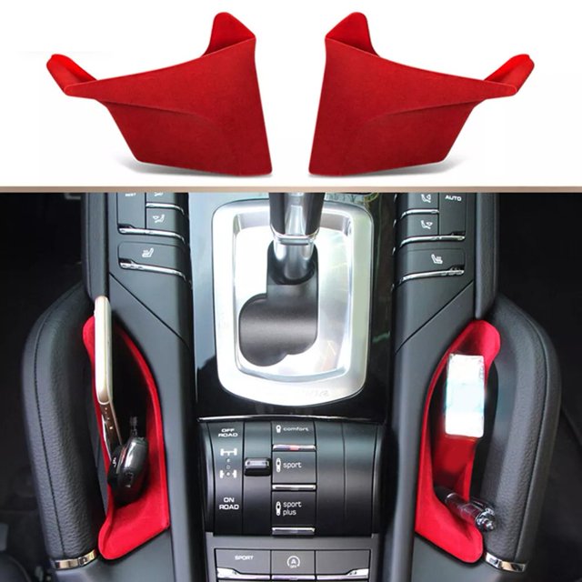 SPRING pour Cayenne 2011-2018 Boîte de Rangement Console Centrale Boîte de Rangement Accoudoir Accessoires pour Véhicules 2024 Vente Chaude Tout Neuf Rabais Rouge