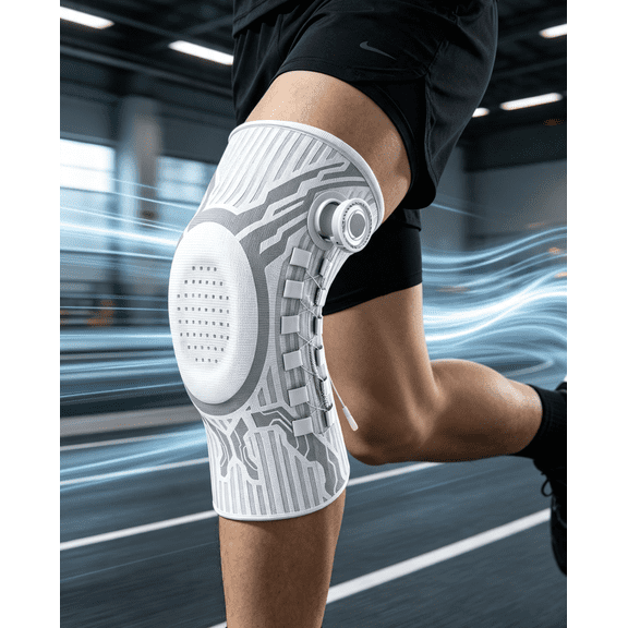 Knob Knee Brace for Pain Relief, Knee Support with Patella Gel Pad & Side Stabilizers, for Workout, Arthritis, Running,Joint Pain, Meniscus Tear, Anti-Slip Breathable, Comfortable Support,1PC.