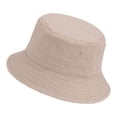 thumbnail image 2 of Yuanlong Unisex Bucket Hat Wide Brim Solid Color Sun Hat Minimalist Lightweight Breathable Travel Beach Headwear, 2 of 3