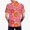 thumbnail image 2 of Polo Shirts for Men, Colorful Orange Cuteness Casual Mens Polo Shirts Short Sleeve Button Down Classic Mens Golf Polo Shirts, 2 of 7