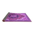 thumbnail image 2 of Ahgly Company Indoor Round Oriental Purple Industrial Area Rugs, 4' Round, 2 of 4