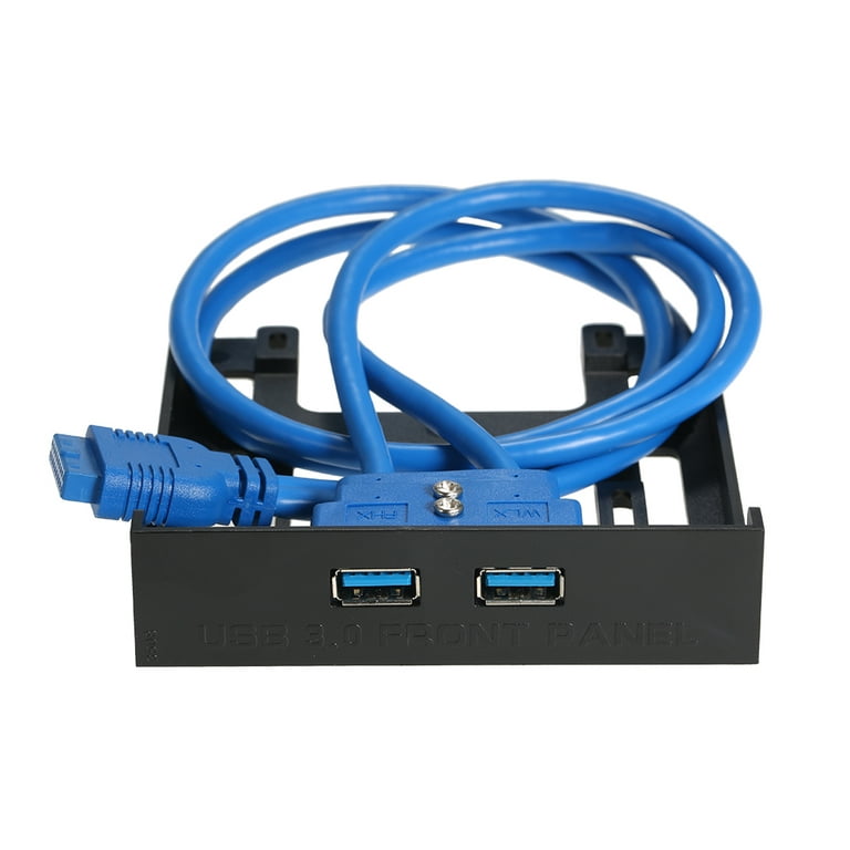 Front Panel Hub Port Expansion Bay 20 Pin to USB3.0 60cm Bracket Adapter Cable for PC Desktop 2.5 Walmart.com