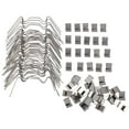 thumbnail image 3 of Pawsdot Garden Clips for Landscaping Blankets Greenhouse Clips Stainless Steel Silver 100Pcs 8X3Cm, 3 of 8
