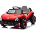 thumbnail image 6 of EastVita Kids Electric Vehicle Licensed Volkswagen | 12V Ride-On Toy with Remote Control | LED Lights, MP3, and Bluetooth Red, 6 of 6
