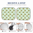 thumbnail image 6 of Windshield Sun Shade, cute Bees daisy flowers green Foldable Car Sun Shade Windshield for Front, 2 Pieces, 6 of 7