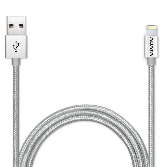 Adata Lightning Cable Aluminium Silver
