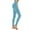 Sky Blue, variant on Wyobmus Women's Butt Lifting Leggings With 4 Pockets Workout Cargo Leggings High Waist Tummy Control Running Yoga Pants Black