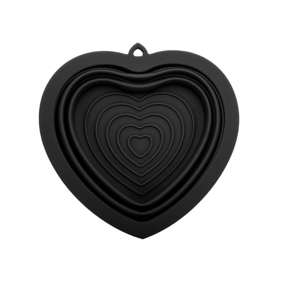 Unique Bargains 1 Pc Portable Heart Makeup Brush Cleaning Mat Black