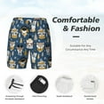 thumbnail image 3 of Fotbe Winter Animal Friends Men’s Swim Trunks Quick Dry Swim Shorts Board Shorts with Mesh Lining-Small, 3 of 6