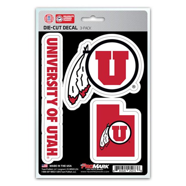 Pro Mark DST3U073 Utah Autocollant - Pack de 3