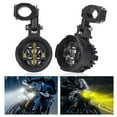 thumbnail image 2 of Waterproof High Low Beam Motorcycle Auxiliary Driving Light 100W Fog Lamp Headlight Spotlights PC Lens Aluminum Housing, 2 of 8
