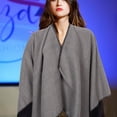 thumbnail image 1 of WHAMVOX Simple Shawl Wraps For Women Warm Poncho Imitated Wool 1Pcs Warmth, 1 of 8