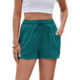thumbnail image 3 of Activewear Lounge Textured Shorts Blue XL, 3 of 7