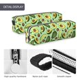 thumbnail image 4 of Cauagu Avocado With Seeds Print Leather Pencil Pen Case - Stationery Bag Portable Stationery Bag Big Capacity Pencil Pouch Cosmetic Organizer Bag for Men & Women, 4 of 7