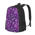 thumbnail image 1 of Fotbe Purple Snowflakes Mochila para Hombre y Mujer - Tela Oxford 600D Resistente - Mochila Impermeable de Gran Capacidad para Escuela, Viajes y Senderismo, 1 of 6