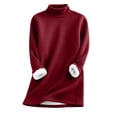 thumbnail image 2 of IMENGL T-Shirts Thermiques à Col Montant pour Femmes, Rouge G, Taille M-3TG, 2 of 7