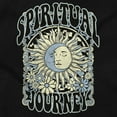 thumbnail image 2 of Boho Spiritual Journey Celestial Sun Womens Slim Fit Graphic Tee Brisco Brands S, 2 of 5