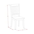 thumbnail image 3 of East West Furniture Dining Room Set Black & Cherry, PLDA5-BCH-W, 3 of 7