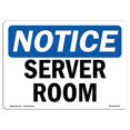 thumbnail image 1 of SignMission OS-NS-A-1824-L-18279 18 x 24 in. OSHA Notice Sign - Server Room, 1 of 1