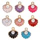 thumbnail image 2 of Colgante de aleación de perlas de esmalte de concha de océano colorido para mujer, pulsera, collar, accesorios de fabricación de joyas DIY, venta al por mayor, 10 piezas, 2 of 4