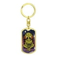 thumbnail image 4 of Alien Gamer Stainless Steel or 18k Gold Premium Swivel Dog Tag Keychain, 4 of 10