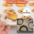 thumbnail image 5 of Mini Muffin Pan, 24 Cups Nonstick Silicone Cupcake Pan with Handle, BPA Free, 1 Pcs, 5 of 7