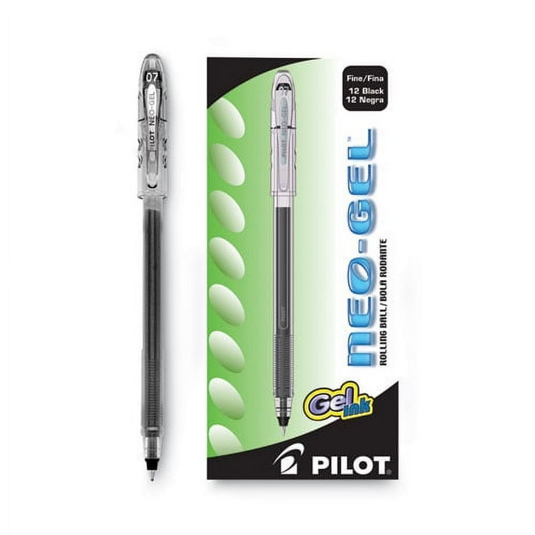 Neo-Gel Gel Pen, Stick, Fine 0.7 mm, Black Ink, Black Barrel, Dozen Neo-Gel Gel Pen, Stick, Fine 0.7 mm, Black Ink, Black Barrel, Dozen