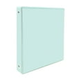 thumbnail image 2 of Denhf 3 Ring Binder, Durable 1 Inch Binder, Colored Three Ring Binder for Office Supplies, 1 Inch Binders 3 Ring, Cute Binder, 3 Ring Binder 1 Inch, Classroom Must Haves, 11.6" x 9.8", Mint Green, 2 of 9