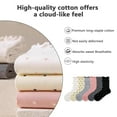 thumbnail image 7 of Women's Ruffle Crew Socks with Polka Dots, Breathable Cotton Frilly Socks for Daily, Dress & Party, 6 Pairs, 7 of 7