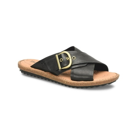 

Born Womens Rio Leather Slip On Slide Sandals