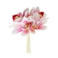 thumbnail image 5 of Sunjoy Tech Artificial Bouquet Non-fading Not Wither Realistic Six Branch Simulation Butterfly Orchid Flower Arrangement Home Supply, 5 of 8