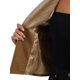 thumbnail image 5 of BLAZER DE VELVET CHIC PARA MUJERES CON SOLAPA Y MANGAS LARGAS, CHAQUETA DE TRAJE PARA TRABAJAR, TALLA XL, CAQUI, 5 of 6
