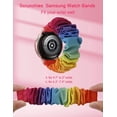thumbnail image 3 of TOYOUTHS Compatible with Samsung Galaxy Watch 7 6 5 4 FE 40mm 44mm/Watch 6 Classic/Watch 5 Pro/Watch 4 Classic/Active 2/Watch 3 Women,20mm Scrunchie Women Elastic Fabric Replacement Wristband, 3 of 6