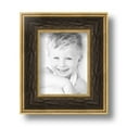 thumbnail image 2 of ArtToFrames 4" x 5" Black Panel With Gold Lip Picture Frame, 4x5 inch Multi Wood Poster Frame (WOM-5092),  Pack, 2 of 7