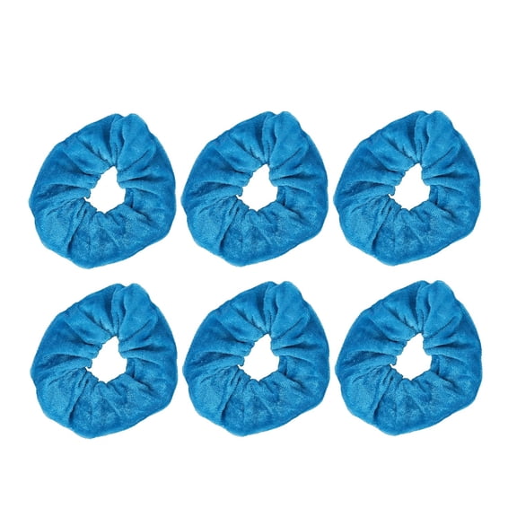 Motique Accessories Velvet Solid Scrunchies - Set of 6