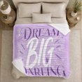 thumbnail image 5 of Dream Big Darling Motivational Quote, Cozy Friendship Quote Scene, Warm Flannel Blanket for Living Room and Reading Nook, Art Lovers Friendship Gift, Artistic Home Decor, 5 of 9