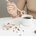 thumbnail image 6 of Disketp Little Birds Funny Coasters,4 Pcs Leather Coasters With Holder, Perfect Housewarming Hostess Gifts,Protect Furniture From Water Marks Scratch, 6 of 9