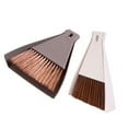 thumbnail image 4 of WASHWEPE 2 Set Mini Broom Dustpan Set Desktop Cleaning Tools Preschool Education Props Household Use Coffee Beige, 4 of 8