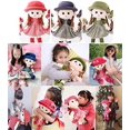 thumbnail image 3 of Linda muñeca de trapo para niña, muñeca de peluche suave, sombrero de princesa y ropa desmontable, regalo para niña de 0 años en adelante, regalo para cumpleaños, bautizo, día de San Valentín, Navidad (azul oscuro) JM, 3 of 4