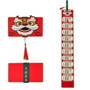 SUWHWEA 2022 New Year Folding Red Envelope Personality Enlarged Red Envelope Chinese New Year Blessing Red Envelope On Clearance