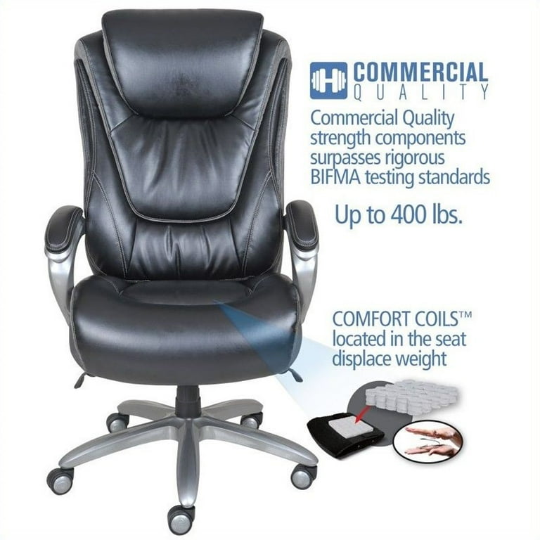 Serta Smart Layers Hensley Big And Tall Executive Chair Black ppgbbe