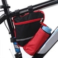 thumbnail image 4 of Nylon Bike  Saddle Frame Bag with Water Bottle Pouch, Sturdy & Durable, Easy Install, Small Items Storage, 4 of 8