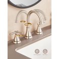 thumbnail image 7 of 8 Inch Widespread Bathroom Sink Faucet with Brushed Nickel , 3 Hole, 2 Handle, Water-Saving &, 7 of 7