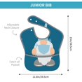 thumbnail image 4 of Hirioo Nurse Doctor Gnomes for Baby Waterproof Pocket Bib Adjustable Closed for Babies Toddlers with Large Pocket 6-24Months, 4 of 8