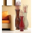 thumbnail image 2 of Tall Modern Decorative Floor Vase: Handmade, Natural Bamboo Finish, Contemporary Home Décor, Handcrafted Bamboo, Elegant Interior Design, Bamboo Craftsmanship, Set of 3, 2 of 6